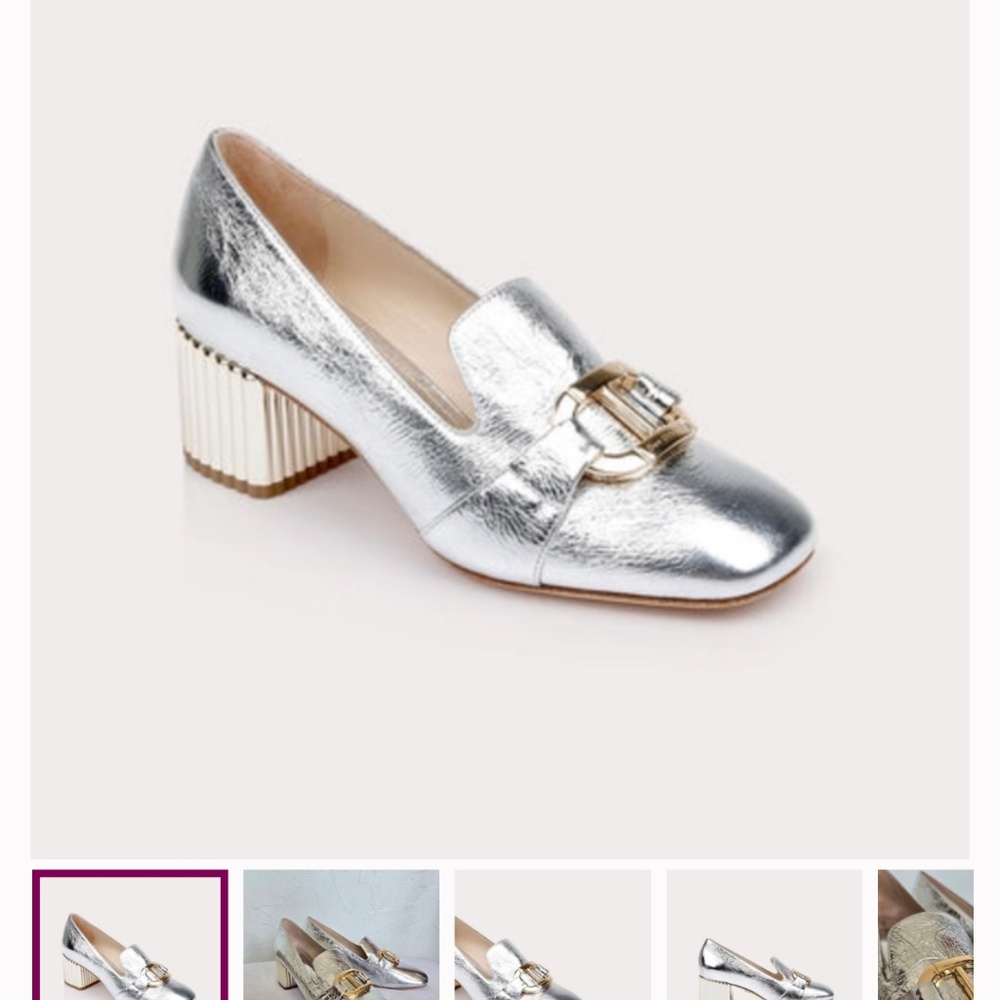 Dee Ocleppo loafers silver & gold : Size 8.5